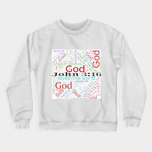 God Loved the World in White Crewneck Sweatshirt